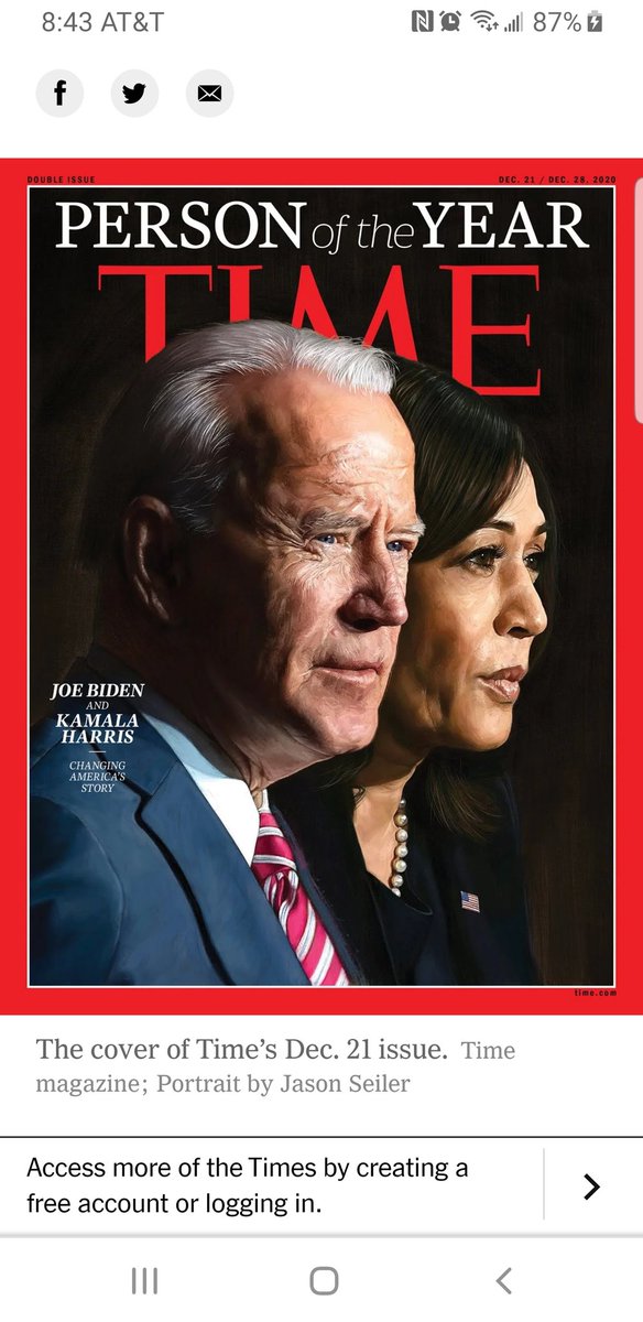chicago_randy's tweet photo. @realDonaldTrump #BidenHarris2020 @HouseGOP @GOP This is Fake News.....Trump is the person of the year, he has the cover at Maralargo already on the wall! Wait....did he print that with a  color printer? Sorry Donny, Joe has beat you Twice.....and three times in GA!!!!!!! https://t.co/kshU9WQB5u