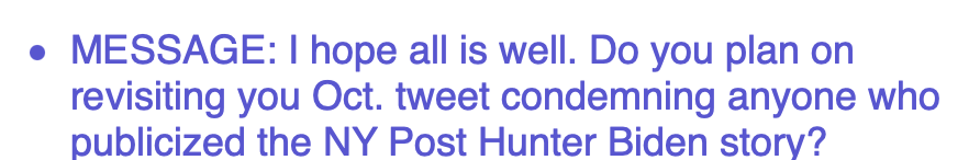 I got overnight via email a query from  @briansflood at Fox News, the principal part of which I reproduce below. I answered by email too. I'll append that reply in the next threaded tweet: