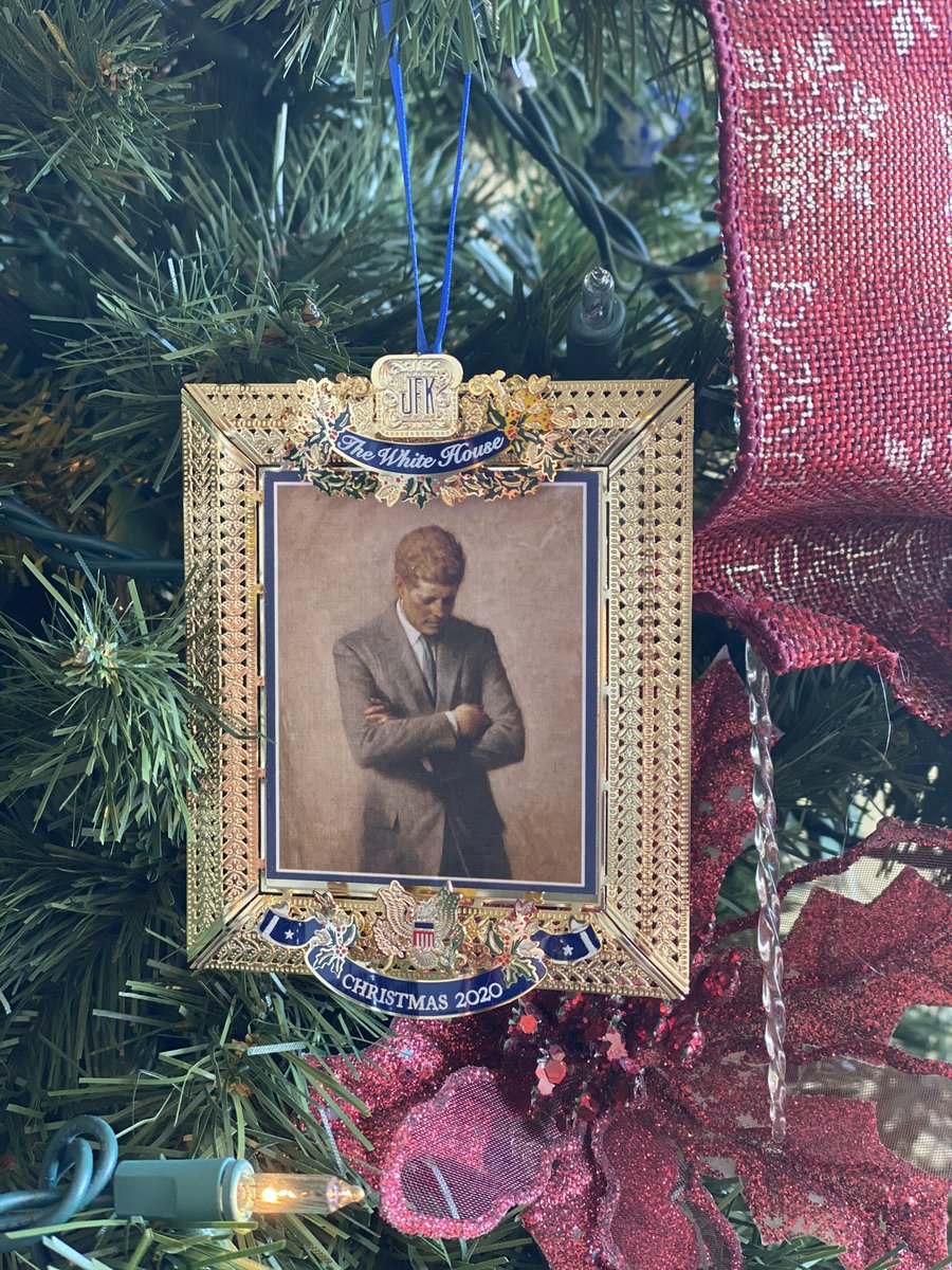 EmeraldRobinson's tweet photo. The official White House Christmas 2020 ornament honors President John F. Kennedy. https://t.co/xawRglad5u