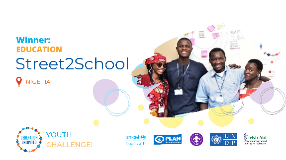 Generation Unlimited Nigeria (@genunlimitedng) on Twitter photo Team MUDA's @Streetz2School initiative from #Borno wins the #Education category of the <a href="/_GenUnlimited/">_GenUnlimited</a> Global Competition. They developed a blended online/offline community learning hub that empowers adolescents not in school in NE Nigeria to learn basic foundational & soft skills Team MUDA's @Streetz2School initiative from #Borno wins the #Education category of the <a href="/_GenUnlimited/">_GenUnlimited</a> Global Competition. They developed a blended online/offline community learning hub that empowers adolescents not in school in NE Nigeria to learn basic foundational & soft skills