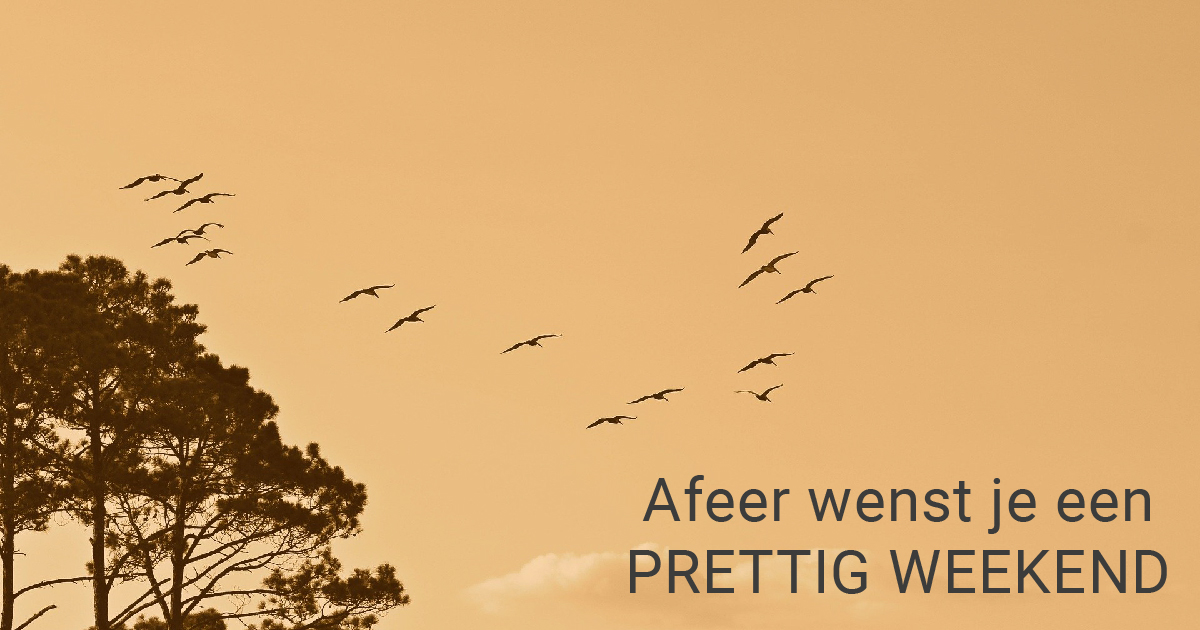 Fijn weekend!