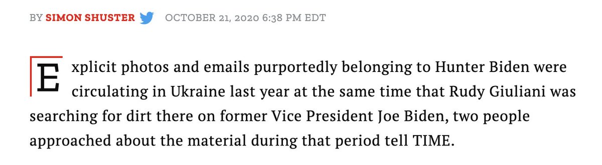 That emails attributed to Hunter Biden were circulating was also known well before the NYPost story in October. Here's TIME magazine  https://time.com/5902557/hunter-biden-rudy-giuliani-ukraine/