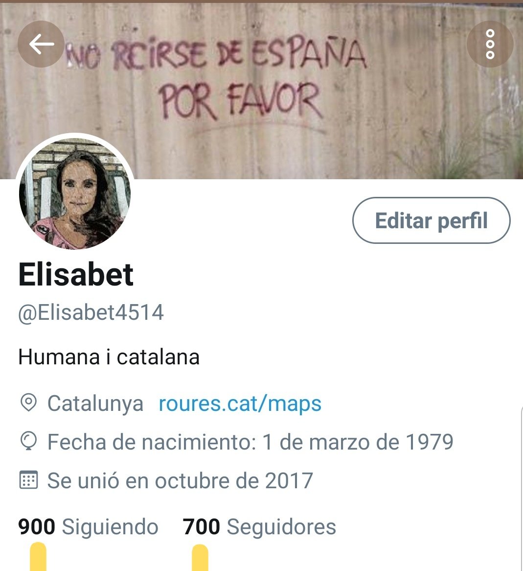 Elisabet4514's tweet photo. Si ho arribo a fer expressament no em surt tan rodó 😍😍
Sou els 700 millors twitaires del món mundial 😜
#LoveInfinit
#Gràcies https://t.co/ThGkPPuO7n