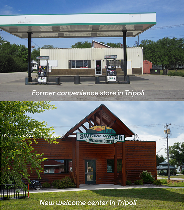 CommunityVisio2's tweet image. In 2013, the Tripoli visioning committee completed a proposed welcome center at the trailhead of the Sweet Water Trail. @ISUExtensionCED @Trees_Forever #ShowcaseSunday #CommunityVisioningProgram  #IowasLivingRoadways  #CommunityDrivenDesign #CommunityEngagement