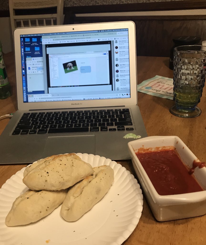 Having lunch and learning at home today with @ericcurts about Google Drawings. Hoping to get lots of ideas for @AcademySjsd this week @iste