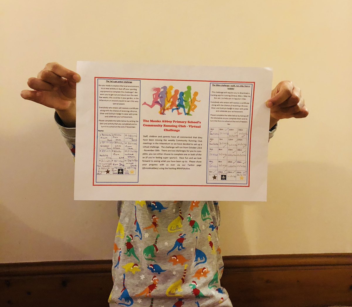 OurAdventures10's tweet photo. D has finished her Let’s get active’ challenge! She’s worked so hard &amp; has done 46km of exercise since she started. She already has her very well deserved certificate &amp; star badges. 🏃🏾‍♀️🚶🏾‍♀️🛴🚲 #MAPSActive @monksabbey @Year2MonksAbbey https://t.co/9GZwbZ4jRO