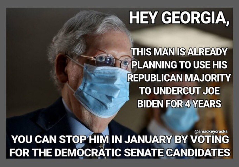 🍑GEORGIA - EARLY VOTING 🍑
Many of you have received your ballots & have taken them to drop boxes 👏
In-person voting begins Dec 14th!
The election is Jan 5, but let’s try to get those Ossoff & Warnock wins “wrapped up” by Christmas! 🎁
#Fresh
#wtpGOTV
#wtpBLUE
#DemVoice1 https://t.co/NLHZvn8TAB