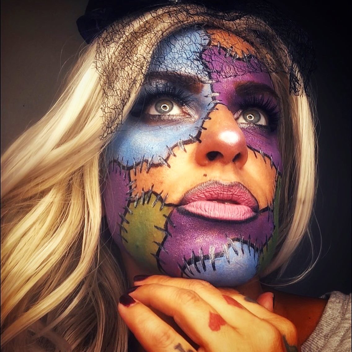 okcallmeAL's tweet photo. #makeupartist #Halloween Bride of Frankenstein 🔪 https://t.co/gulpvgWM0H