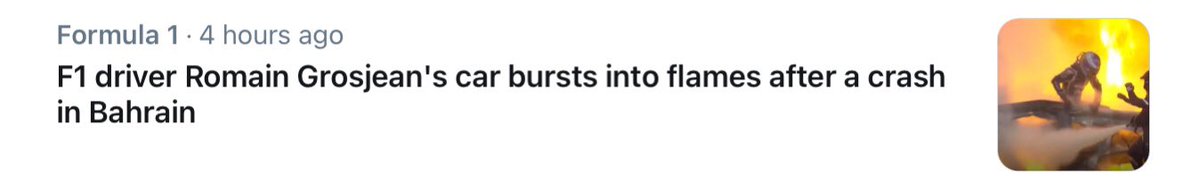 PlayingTalk's tweet image. horrified when I heard the news, horrified when I watched the race. I am so so so thankful he made it out alive

and then Lance Stroll later on, that was also scary. my goodness today’s race had more of an edge than usual 😅