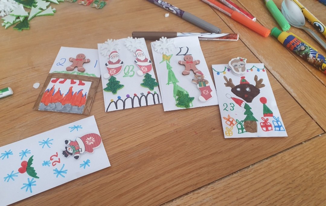 It's lovely to hear from the Cross family that they are using the idea they got at last years #familyfunclub and are busy making their own advent calendar ready for next week. 👍