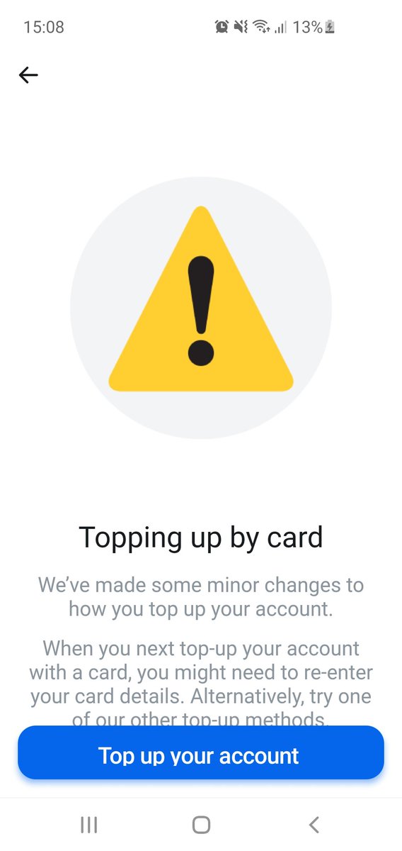 VirginiaTowo's tweet photo. This is a flag showing from withing the app to reenter card details or account details which I did but no funds received into revolut https://t.co/gvcVPF1fAi