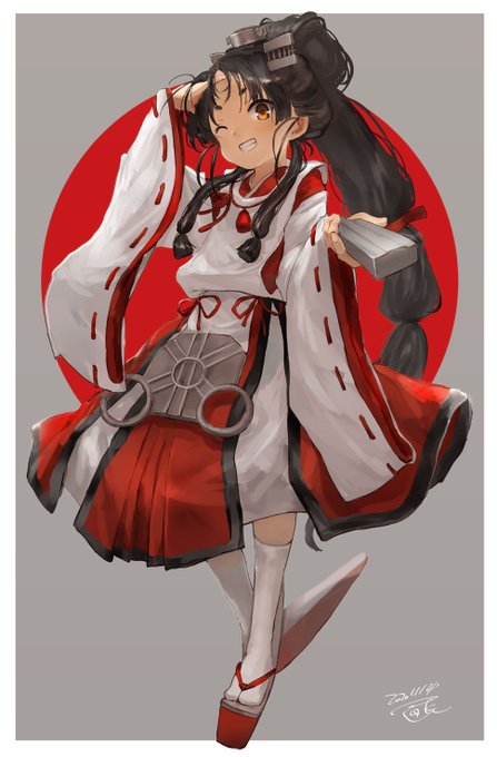 「okobo red hakama」 illustration images(Latest)