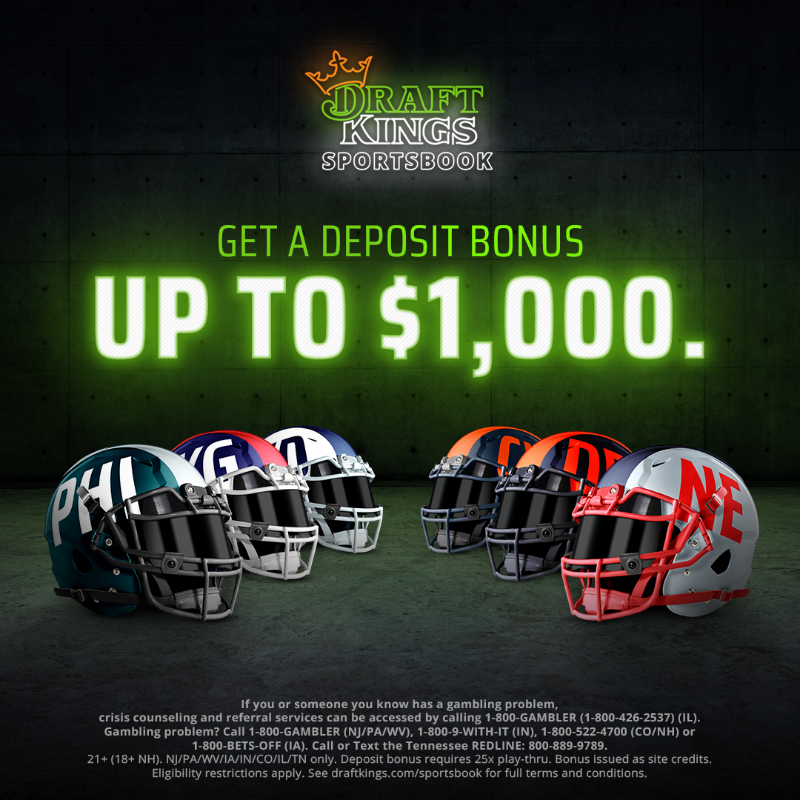 DKSports's tweet photo. Bet on Football and get a Deposit Bonus up to $1000 💸
#DraftKings
