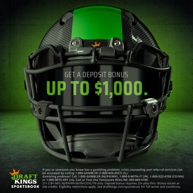 DKSports's tweet photo. Bet on Football and get a Deposit Bonus up to $1000 💸
#DraftKings
