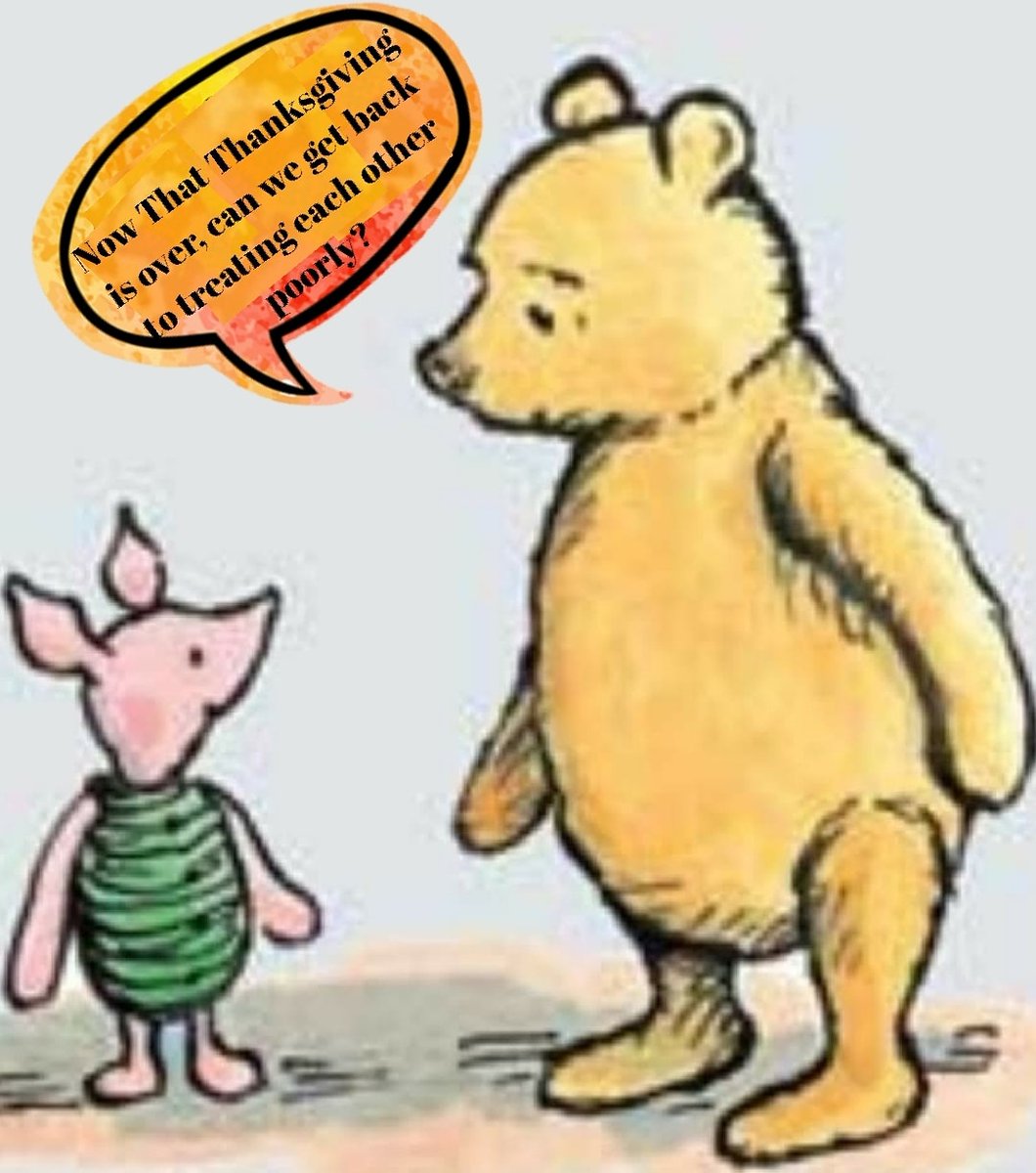 WelcomeBackToA1's tweet photo. Who knew Pooh could say it so well.😂😂😂

#Frick #Writerslife #ComicGenius
#Smarter #Better #Funnier #winniethepooh #comedy #jokes #Genius #cartoon #comicstrip  #winniethepoohandfriends #piglet #Thanksgiving2020 #TheySilencedThem #weloveyouLiam #DiperDon #MINA #zerofsgiven 😂😂 https://t.co/jAYLXYLQC5