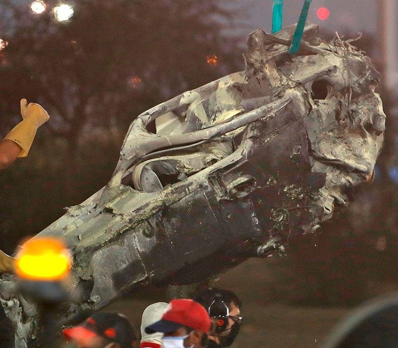 JeanEricVergne's tweet image. 53G and the HALO is intact!! #F1 #Safety #FIArg