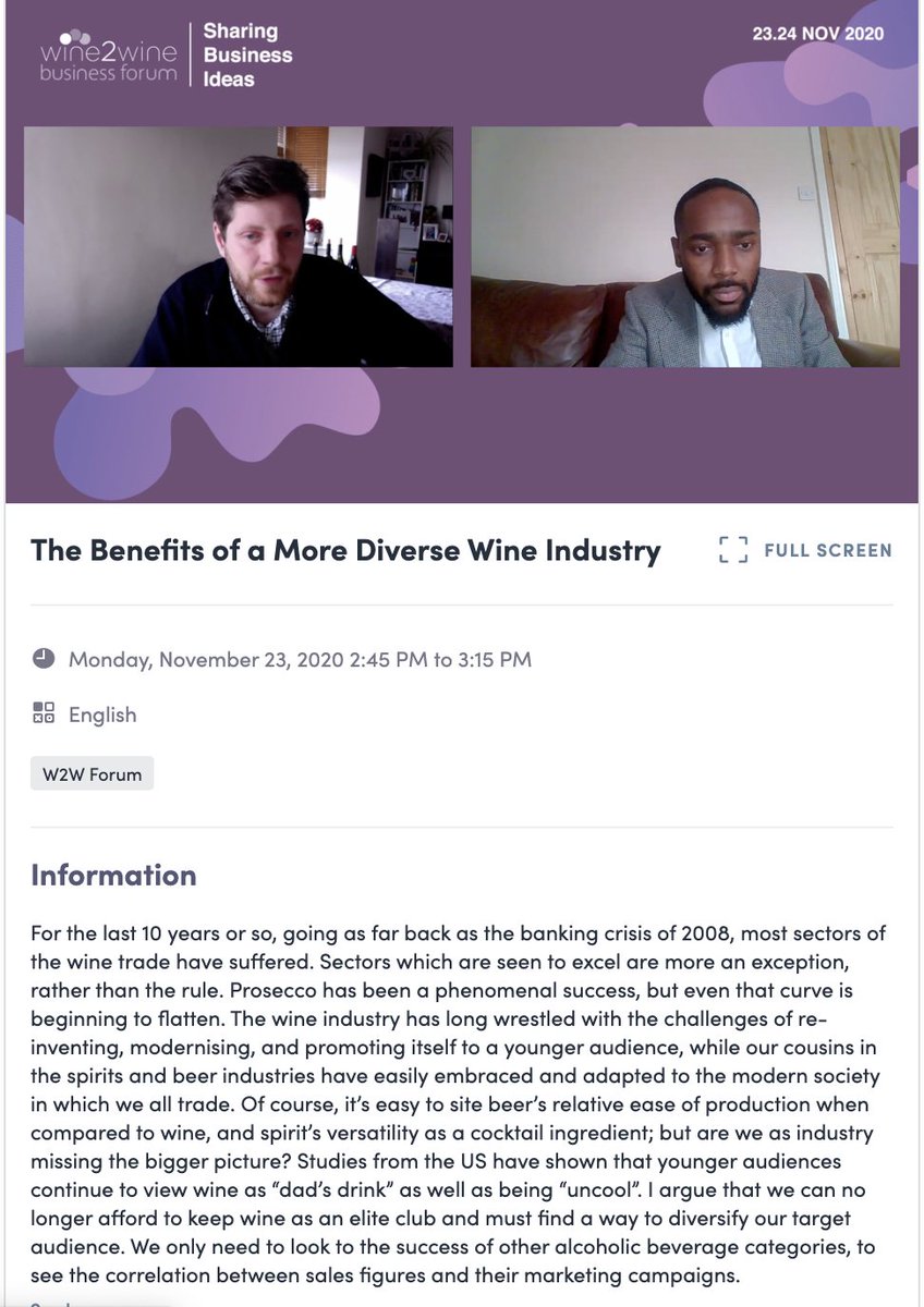 steviekim222's tweet photo. "Wine business is not looking at customer data" via Magnavai Janjo #MJWineCellars I'm absolutely mesmerized by this session. @paulcaputowine moderates. "Industry needs to look at the entire supply chain." @wine2wineVerona this too is #wine2wine having uncomfortable conversations https://t.co/ozlVAnP7B3