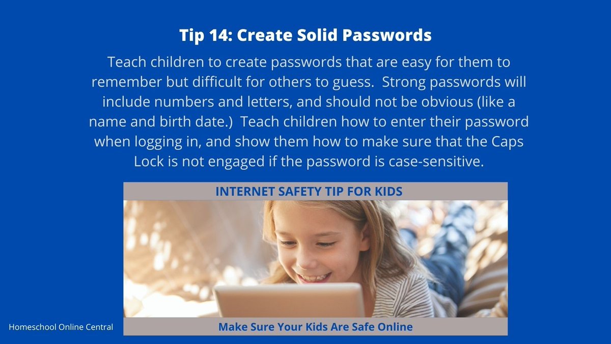 HomeschoolOnli1's tweet photo. Check out many safety tips on Homeschool Online Central! 
#homeschool #homeschooling #homeschoolmoms #newtohomeschool #homeschoolnewbie #internetsafety #safetyonline #childsafety #virtuallearning #virtualsafety https://t.co/mey41xYucc