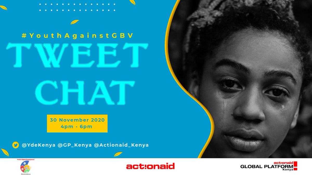 GoodPracticeKE's tweet image. We, the youth, are in the front line in ensuring that gender-based violence has ended by all means through our deeds, words and actions that we support. Join our tweet chat tomorrow from 4PM (EAT) as we render our voices to condemn GBV. #YouthAgainstGBV #16DaysOfActivism