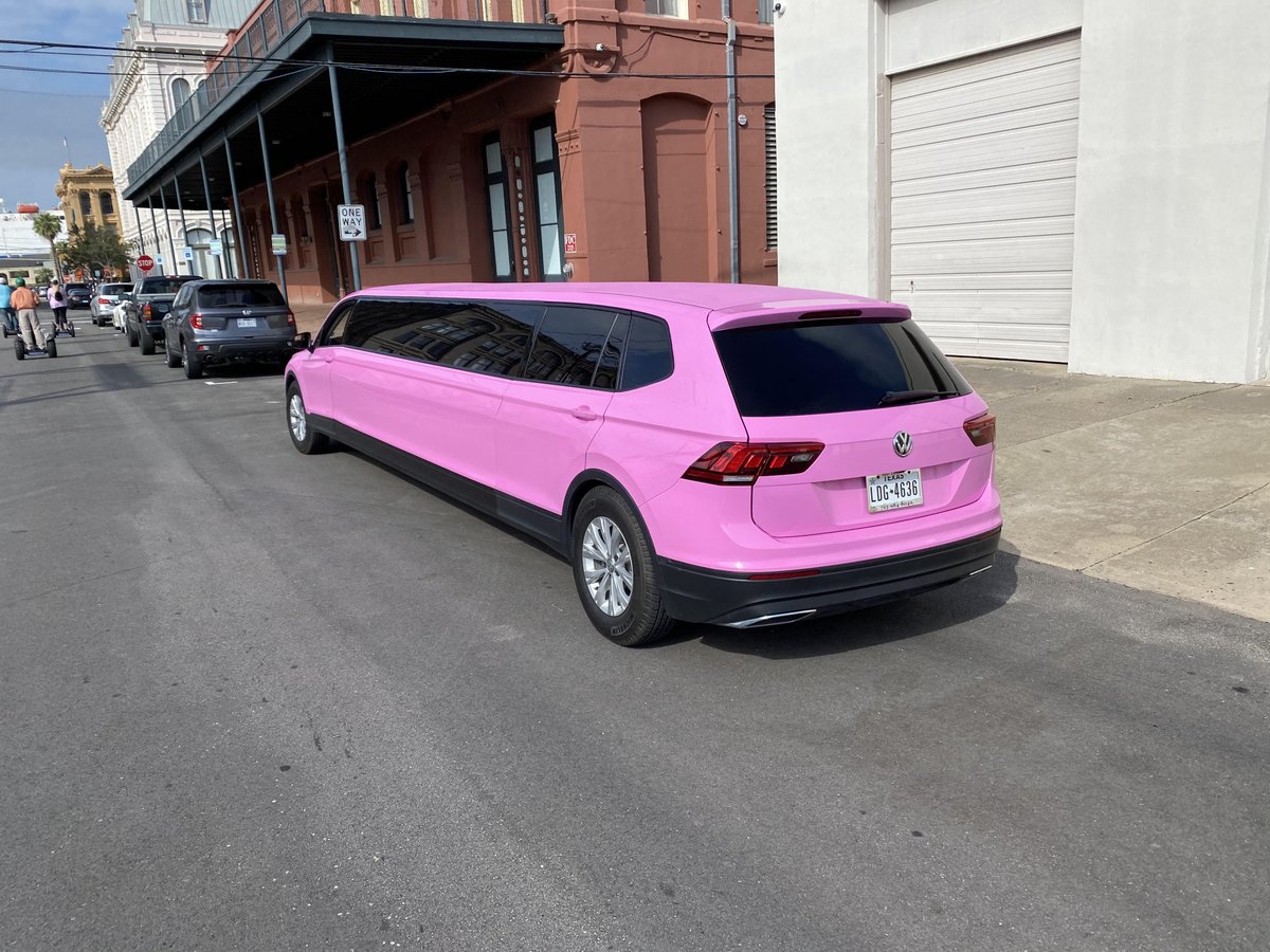 Doug Demuro A Viewer Spotted This And E Mailed It To Me Imagine Converting A Mid Spec Volkswagen Tiguan To A Stretch Limo And Then Making It Pink T Co Wbcrbffsxv