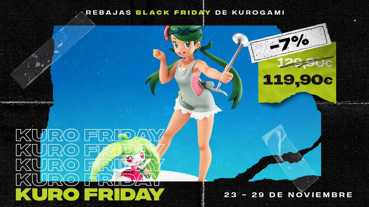 Kurogamicom's tweet photo. 🌺 ¿Y si le damos un toquecito natural a nuestra colección por #BlackFriday?
Y es que para #KuroFriday no podíamos dejar de lado la preciosa #figura de #Lulu y #Steene de #Pokemon por los siempre geniales #Megahouse y aun precio de lo mas guay
+ info en https://t.co/jULVog0lTK https://t.co/R1phty7o0u