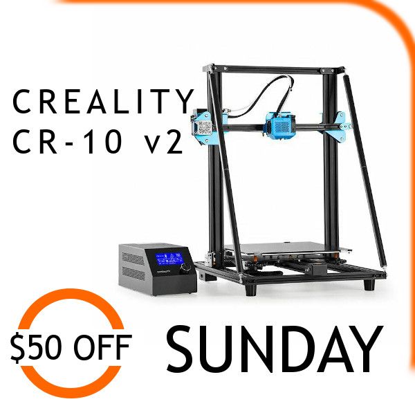 #BlackFriday weekend continues.  Today only: #Creality CR-10 v2 with #BLTouch #3dprinter is $50 off for $699: buff.ly/2VhCFge
