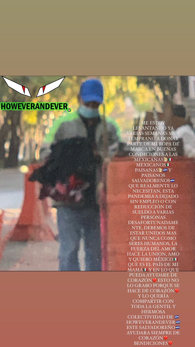 Howeverandever's tweet photo. #howeverandever #influencer #salvadoreño #youtuber #helpmexico #covidtimes #lovehumans #iloveelsalvador #ilovemexico #imsalvadorian #imsalvadoreño #launionhacelafuerza #share #goodmorning https://t.co/OZbu0KTAju