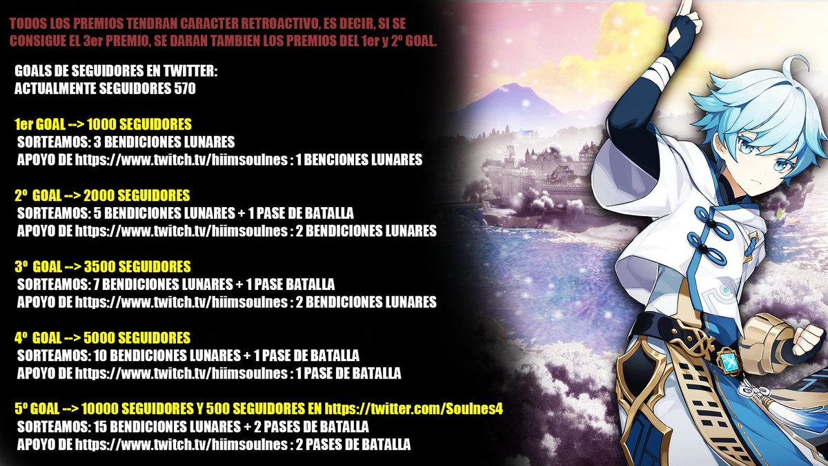 Estos meses han sido de los mejores en yt y twitch para mi, para celebrarlo aprovechando que se viene Navidad, Reyes y... nuevos banners de Genshin Impact🤣quiero hacer un sorteo Navideño para ¡todos vosotros! Es un sorteo de objetivos.🥰Os quiero🥰 <a href="/GenshinImpact/">Genshin Impact</a> @GenshinImpesp