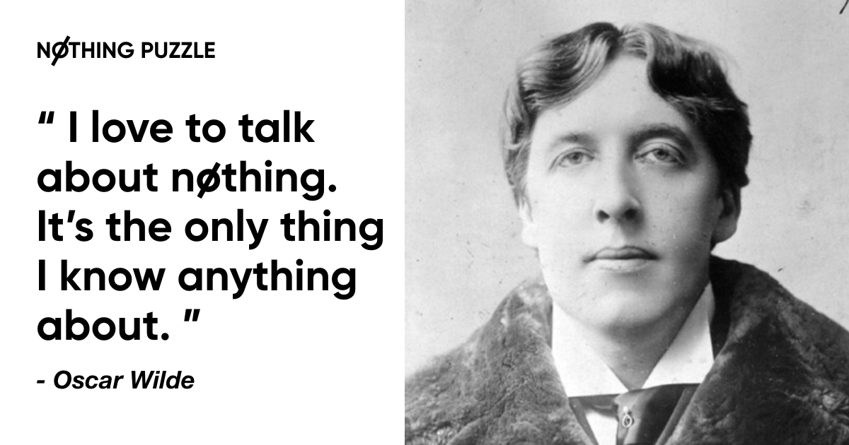 nothingpuzzles's tweet photo. What are the wise words. We hope you love to talk about #nothing #puzzle too! https://t.co/heV3PQ4m0l