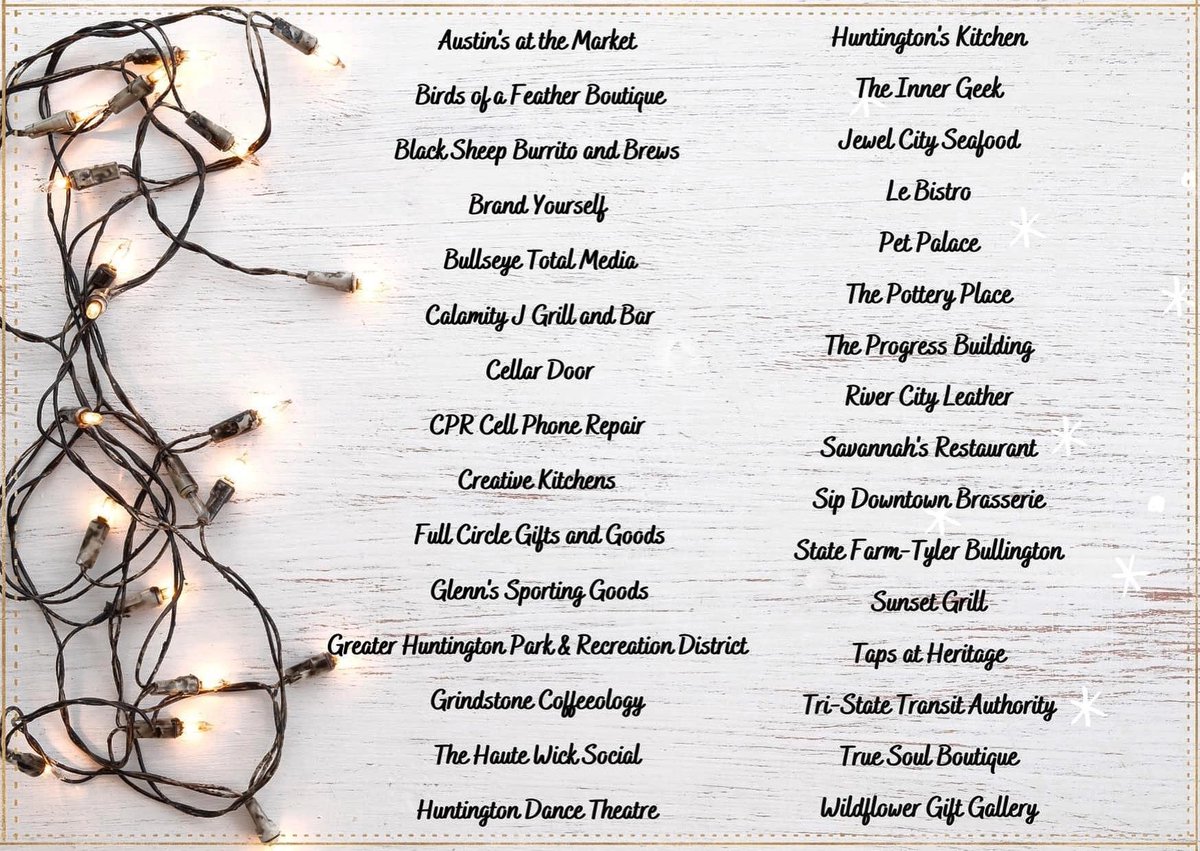 ItsDHP's tweet photo. Here's a list of participating businesses in the Holiday Window Decorating Contest.  Head downtown and check out how bright and festive the city is looking and don't forget to shop and eat locally. 

To vote for your favorite - https://t.co/LlsMBDVLIT https://t.co/DRCSQzSq6d