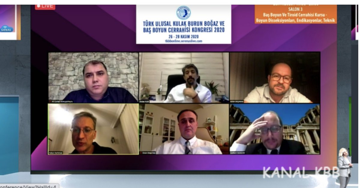 dralicemal's tweet photo. Bu seneki Ulusal KBB kongremiz perşembe günü başladı ve dün bitti. İlk defa sanal ortamda kongre yaptık. Organizasyon çok güzeldi, fakat dijital kongre keyif vermedi. #kanser hastalarında boyun diseksiyonunu konuştuk. #headcancer #basboyunkanseri #dralicemal #healthtourismturkey https://t.co/jqCBAFqy4t