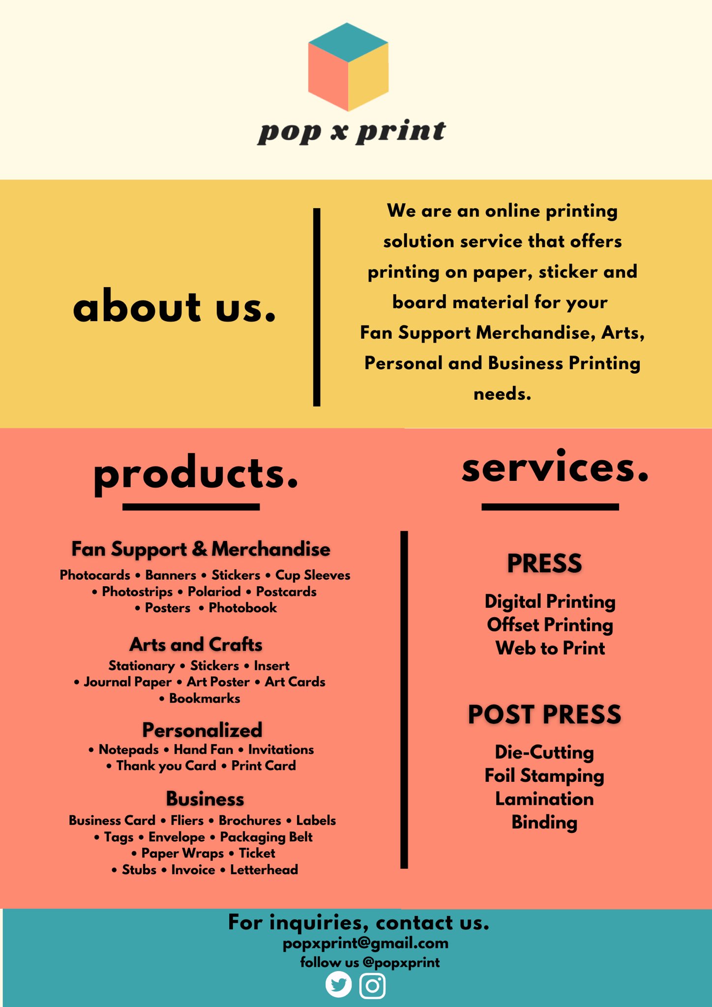 pop x print popxprint twitter