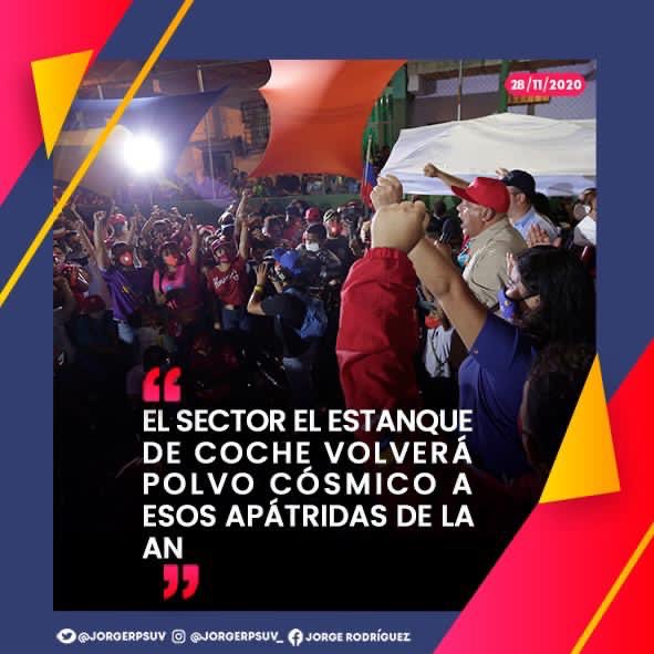 Ayer en el sector el Estanque de Coche, parroquia de Ccs. Gente buena que detendrá a los crueles que impusieron sanciones. Este 6D Venezuela alza la voz x una nueva Asamblea. #VenVamosJuntos