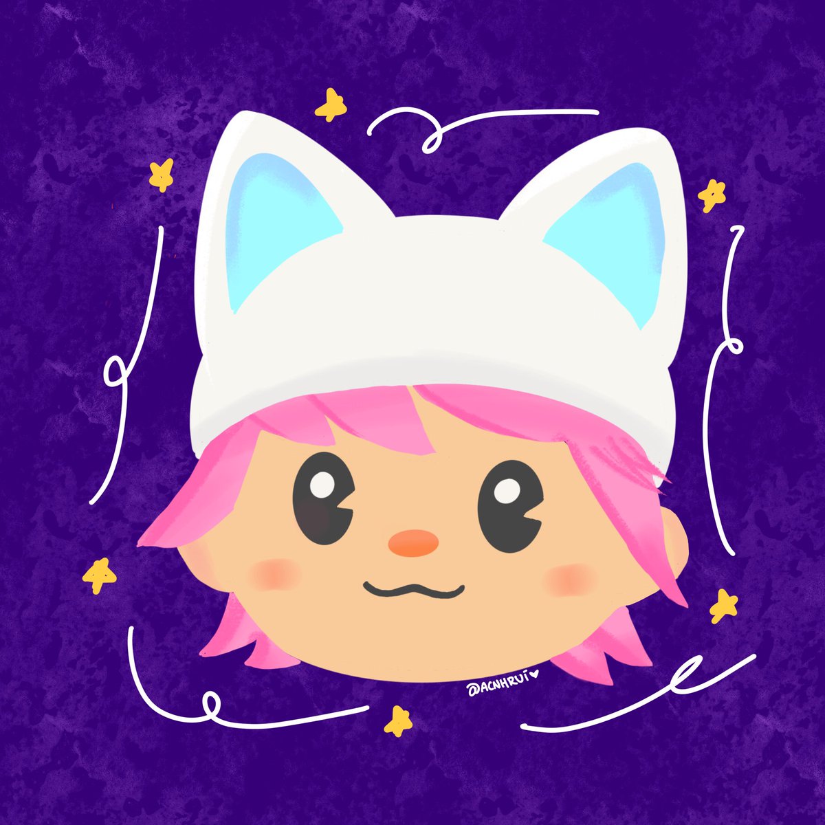 #NewProfilePic not super amazing but i tried my best! this is my first digital art so happy! 😭😭😭 (i did some touch ups.) #ACNHDesign #acnh #AnimalCrossingNewHorizons #animalcrossing #ACNHArt
