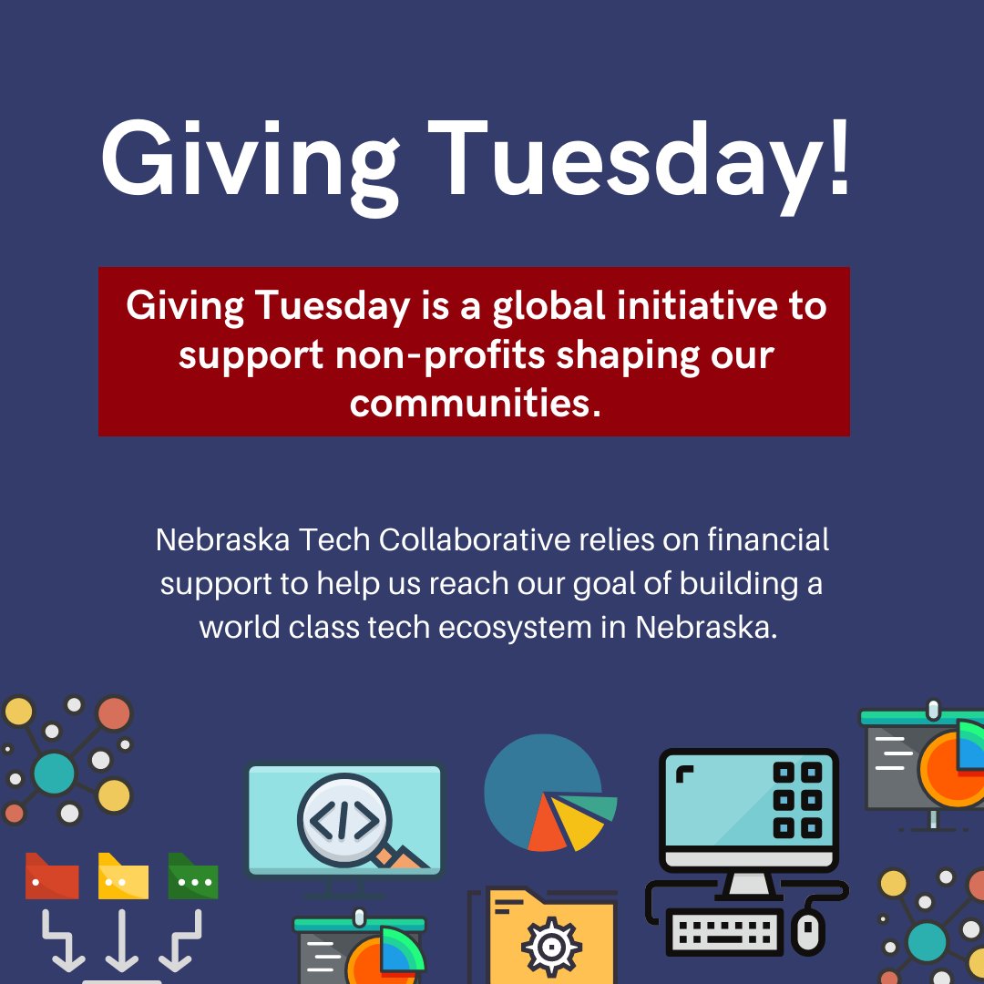 neb_tech's tweet image. #GivingTuesday is right around the corner!  Help us raise money to build a thriving #tech community in Nebraska.

#NeTechProud

nebtechcollab.com/donate/