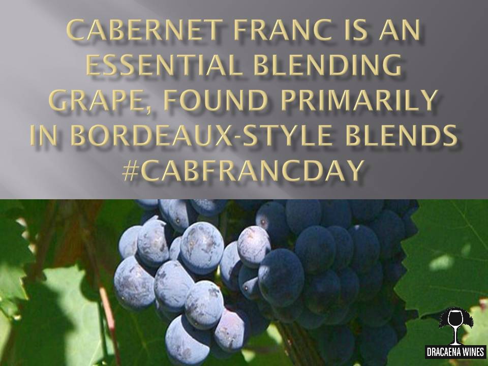 Happy #CabFrancDay! Used mostly as a blending grape, #CabFranc is now becoming recognized a a beautiful single varietal #wine. @Duffs_Wines @cliffordbrown3 @cheapwinecurius @wineraconteur @napa_insights @vino301wine @tablascreek @drvino @Duffs_Wines @foodwineclick  @SG_WineVault