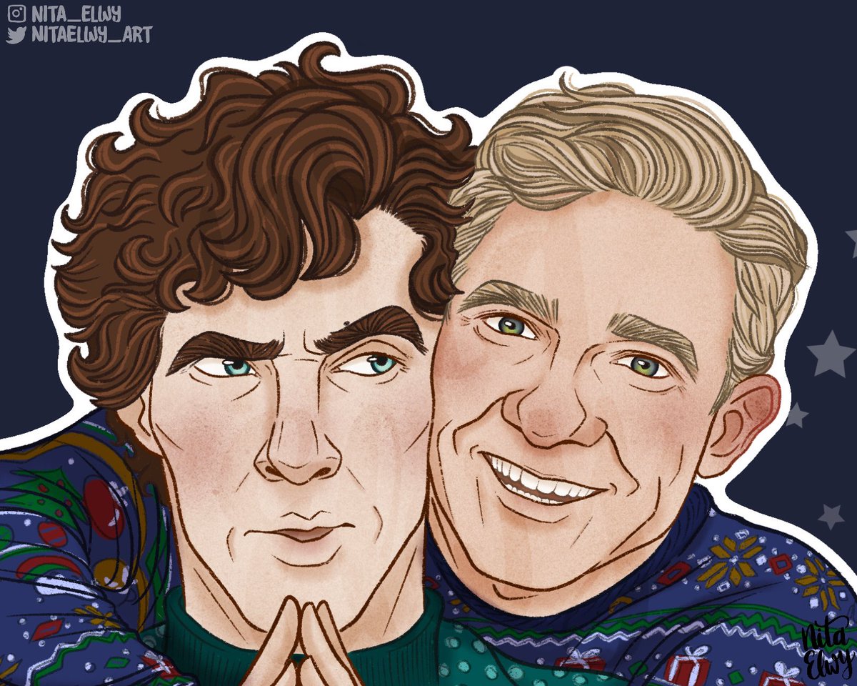 NitaElwyArt's tweet photo. A beautiful 🕯 1st Advent I wish you all. Here my art in better quality. You still need some presents! Have a look in my Redbubble Shop. Today gives 20-60% on everything
https://t.co/JXmNahtrwg
#johnlock #johnlockfanart #johnlockfandom #nitaelwyart #sherlockian https://t.co/dbfVs9h9Vl