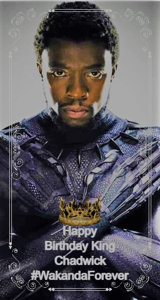 My IG story tribute to a king. Happy Birthday, Chadwick! #HappyBirthdayChadwick #HappyBirthdayChadwickBoseman #WakandaForever #LongLiveTheKing #HailToTheKing #BlackPanther