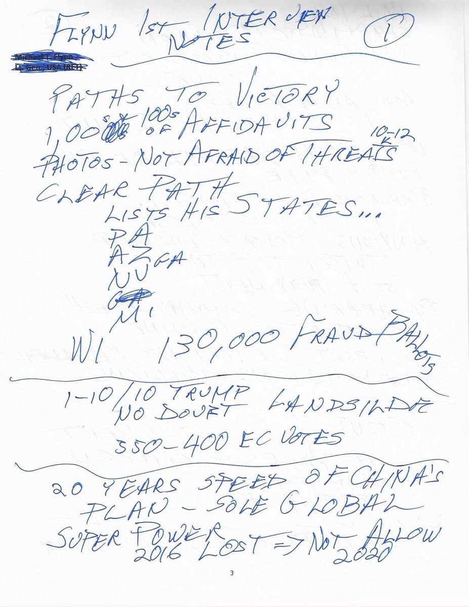 2) I truly hope you will all at least listen to the 1st half of the interview (I'll be listening to the 2nd half soon enough, but haven't yet), where General Flynn rises straight up to his former power and strength. Here are my messy notes.