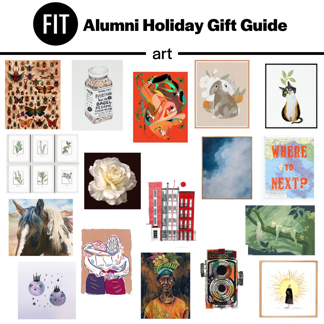 FITAlumni's tweet image. If your walls could use a little more color and life, check out these works of art from our #FITAlumni artists. To shop these picks, visit fitnyc.edu/giftguide. Check back tomorrow, #CyberMonday, for all of the best #facemasks and mask accessories.