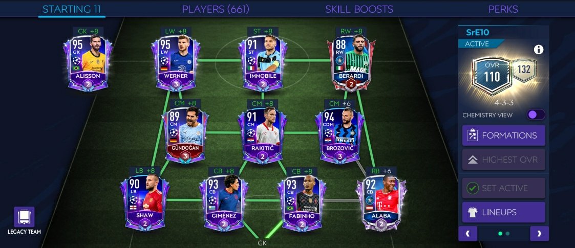 1️⃣1️⃣0️⃣

Have enough to reach 118 or 119 but need coins to make coins 😂

Don't know if need to mention #f2p #fifamobile 😂
