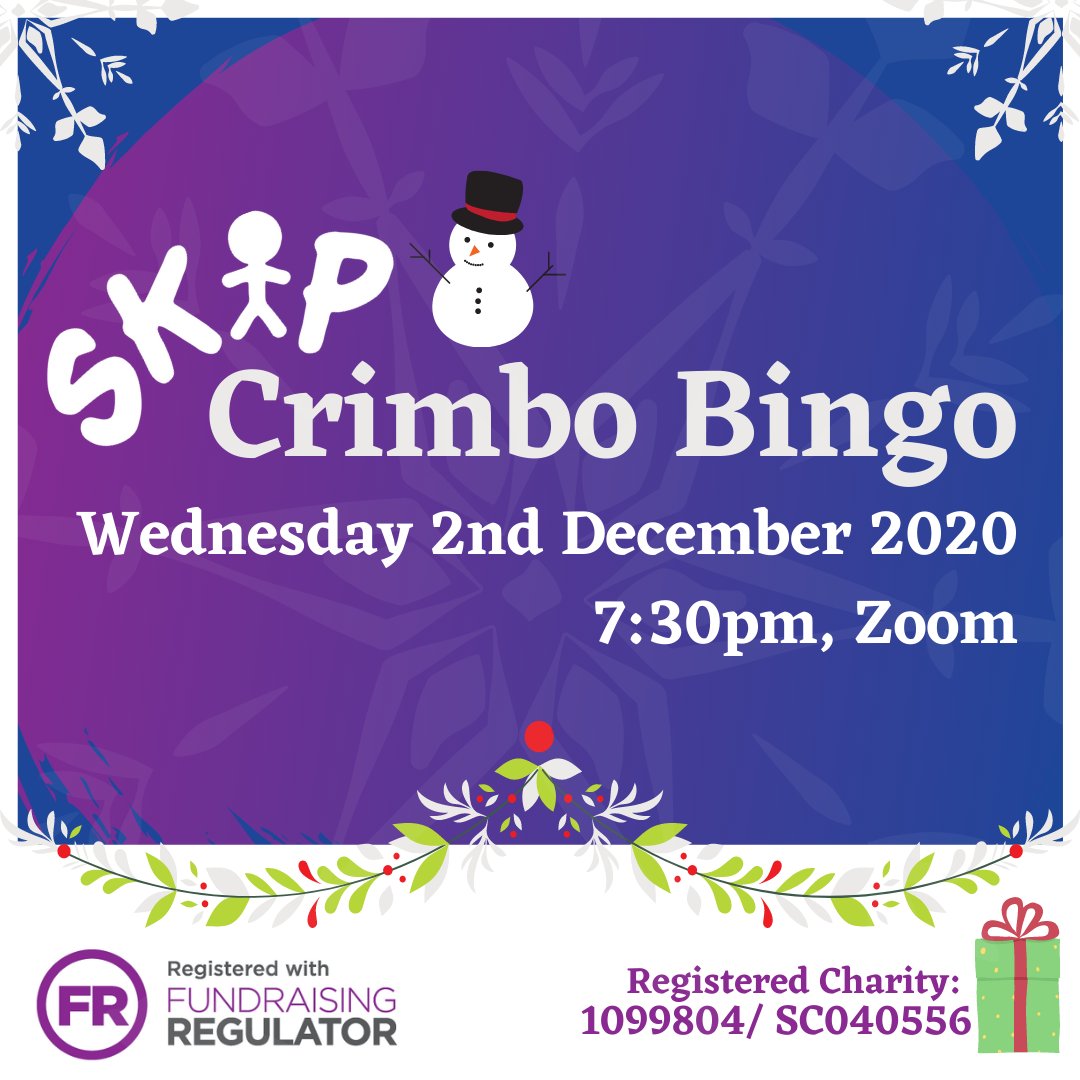 SKIP_Global's tweet photo. 3 days to go! SKIP Crimbo Bingo is happening on December 2nd at 7:30pm. Our grand prize is a bungee jump! Check out the Facebook event for more details ➡️ https://t.co/2slj3U5nJw https://t.co/X018bSX0pT