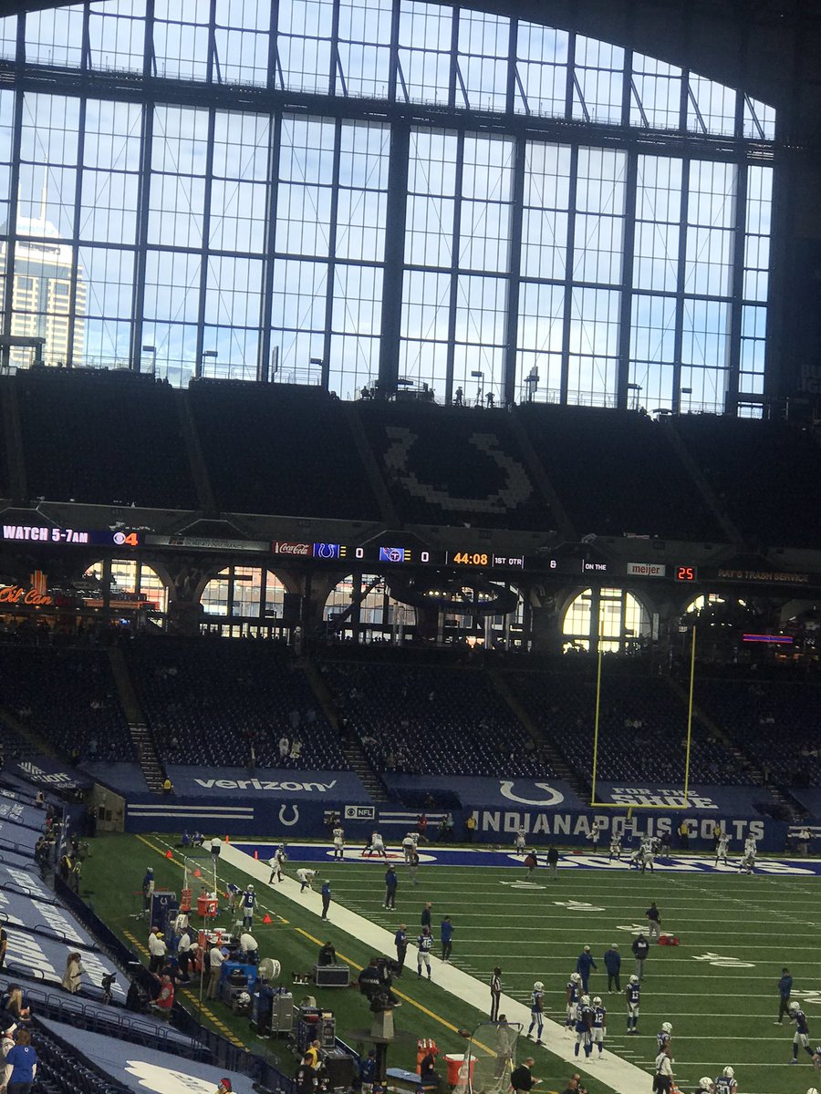 comebackid10's tweet photo. First time inside Lucas Oil. That city backdrop ๐ฅ๐ฅ #ForTheShoe #ColtsTitans https://t.co/LUIfRJLjqe
