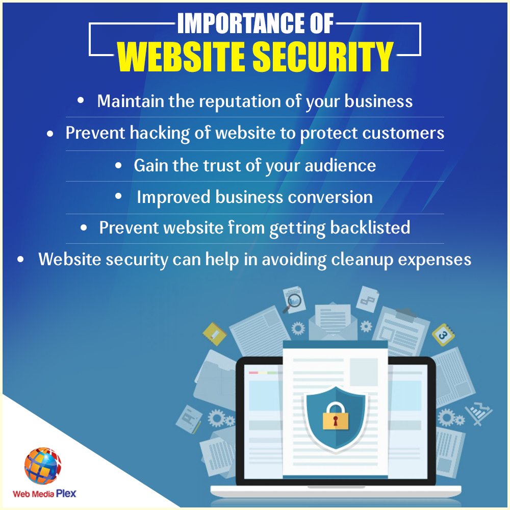 WebMediaPlex's tweet photo. Website security is critical for your business. Learn more at https://t.co/WBZ2cfJIu9 https://t.co/o02XzSni52