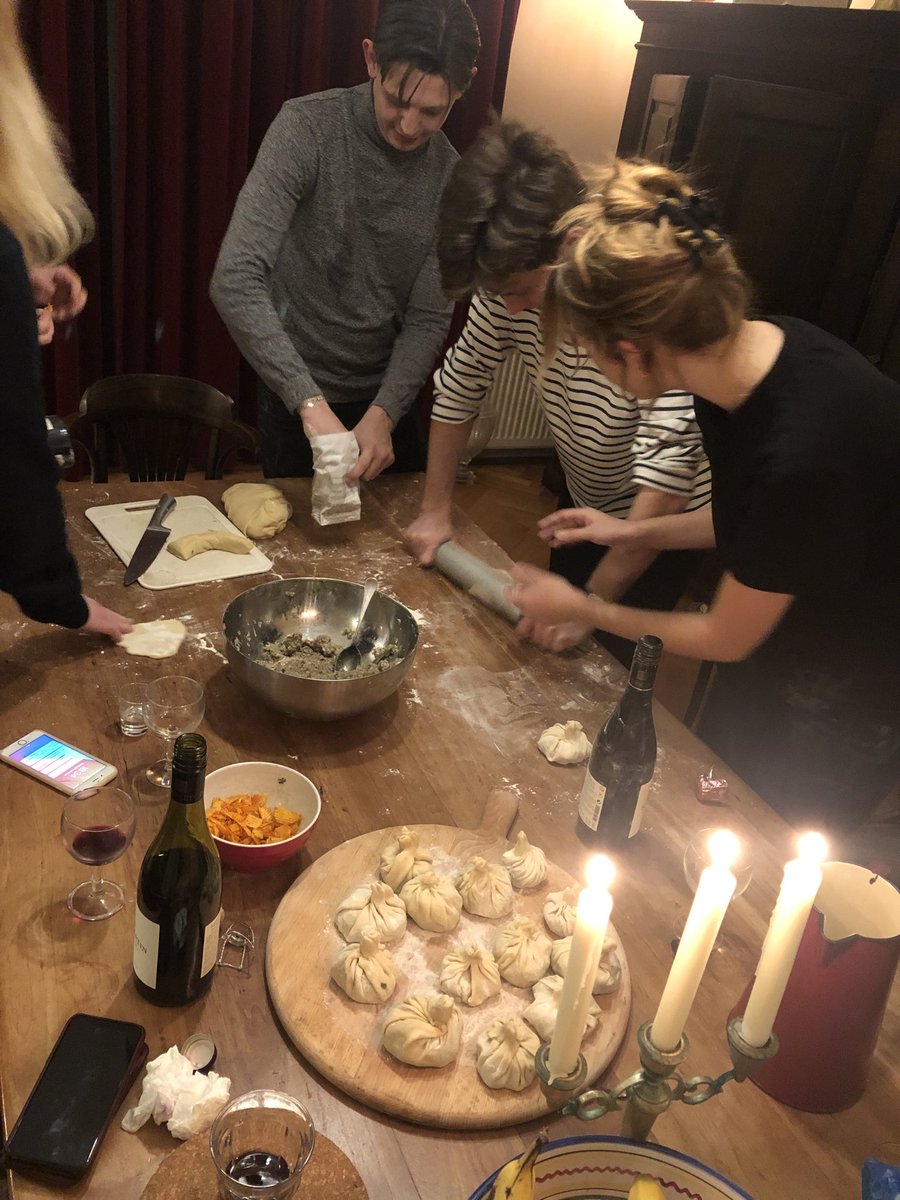 sylviawitteman's tweet photo. Georgian night in the making! #pkhali #satsivi #khinkali https://t.co/t8xgoF5Bbd