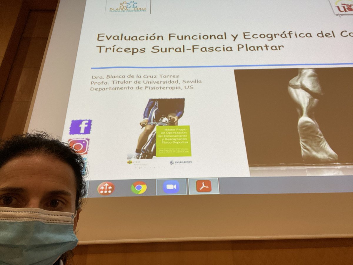 ClinicDraBlanca's tweet photo. Gran fin de semana hablando de elaboración de TFM en el Master FiDA y complejo tríceps sural-fascia en el Master de Optimización del Entreno y Readaptación de mis compañeros!!! Aprender enseñando y #ilovejob 😊😊😊 https://t.co/uM1HcqpZwT