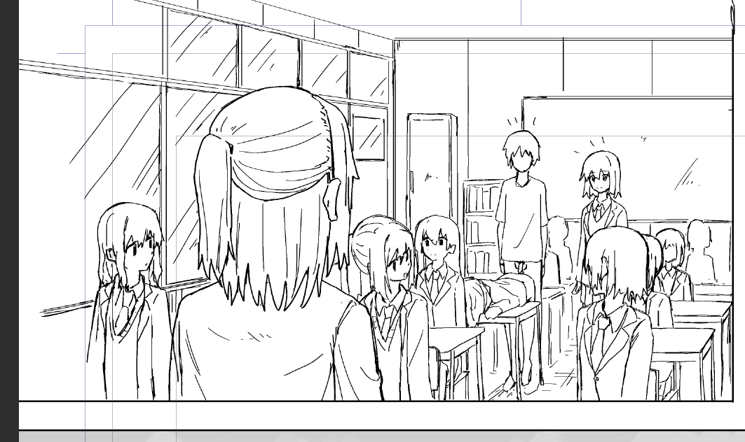 達成感のある線画 