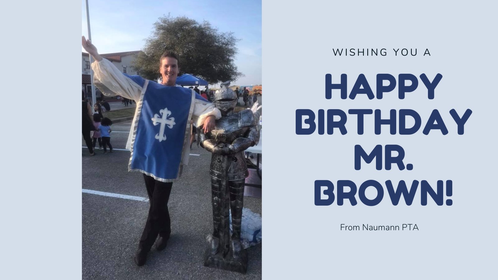 Happy birthday to our amazing assistant principal, Mark Brown! We are so grateful for you. 