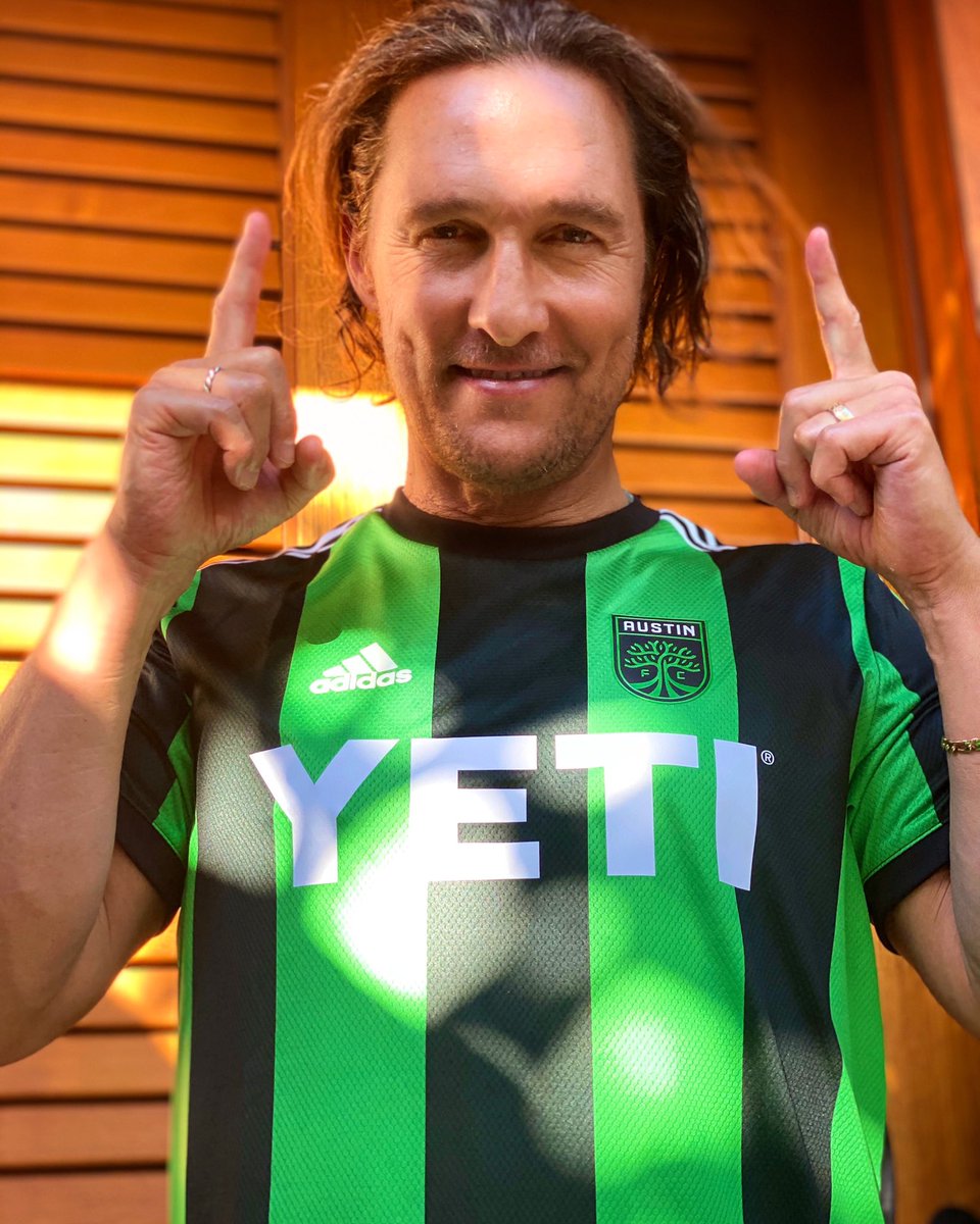 McConaughey's tweet photo. From the world to Austin, from Austin to the world. @AustinFC https://t.co/5L5VKJgmOg