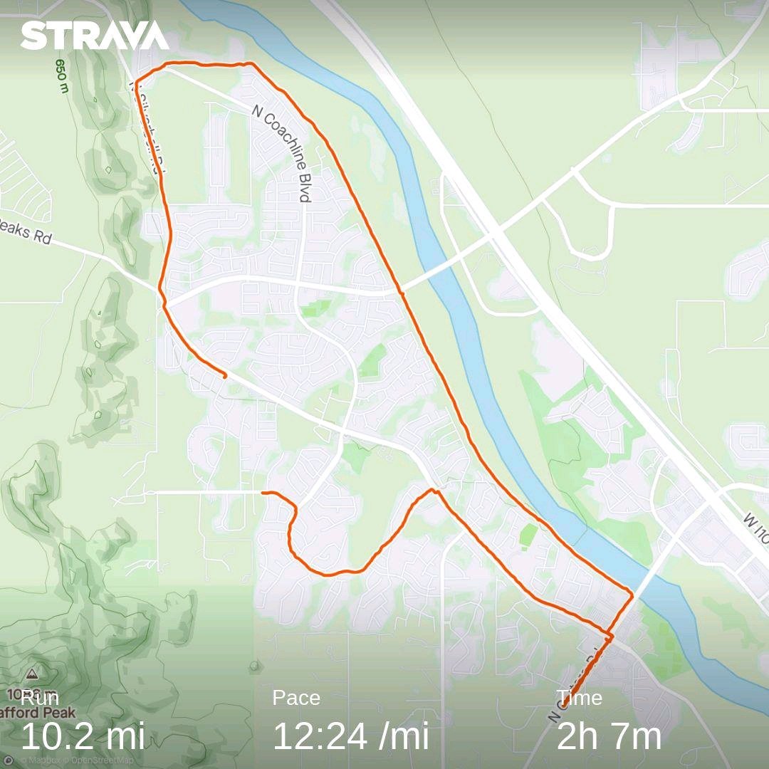 10 miles closer to my half marathon goal 🏃🏾‍♀️❤ Check out my activity on Strava: strava.app.link/ydYr3exyObb